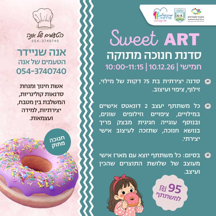 Sweet Art-סדנת חנוכה מתוקה